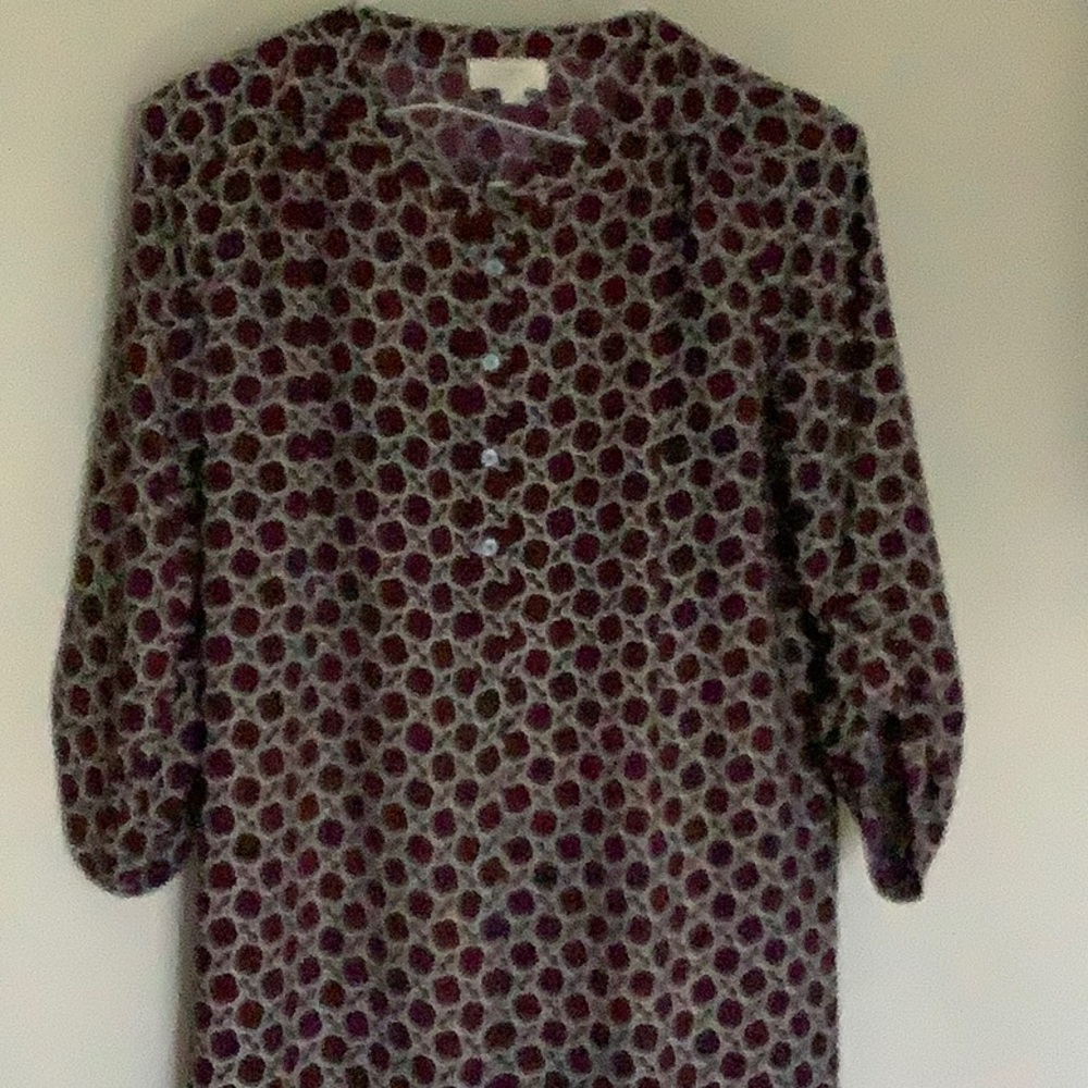 Loft outlet maroon midi dress. New with tags.